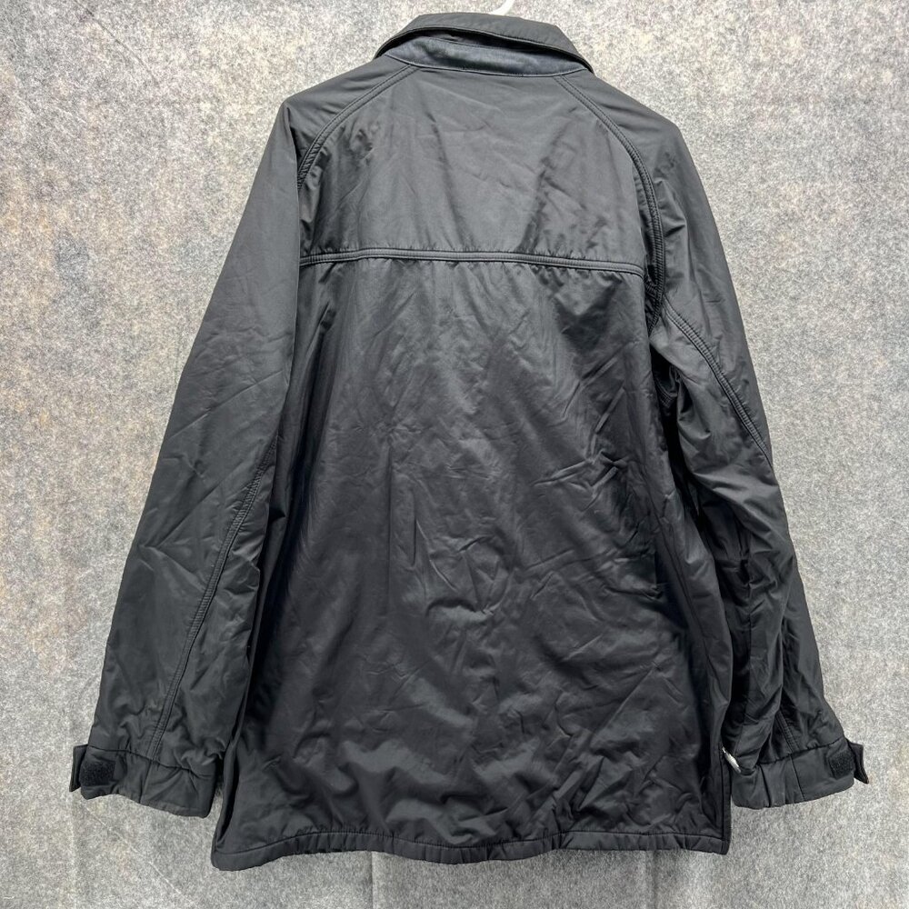 Oakley Jacket Men Large Black Button Down Polyester Full Zip Coat VTG Rain Wind - Picture 12 of 16